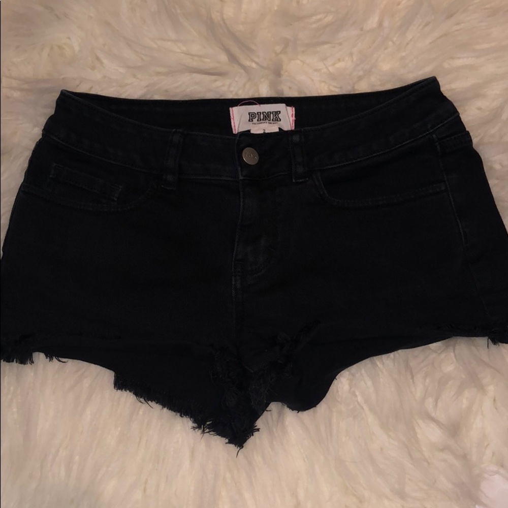 Black Denim Shorts